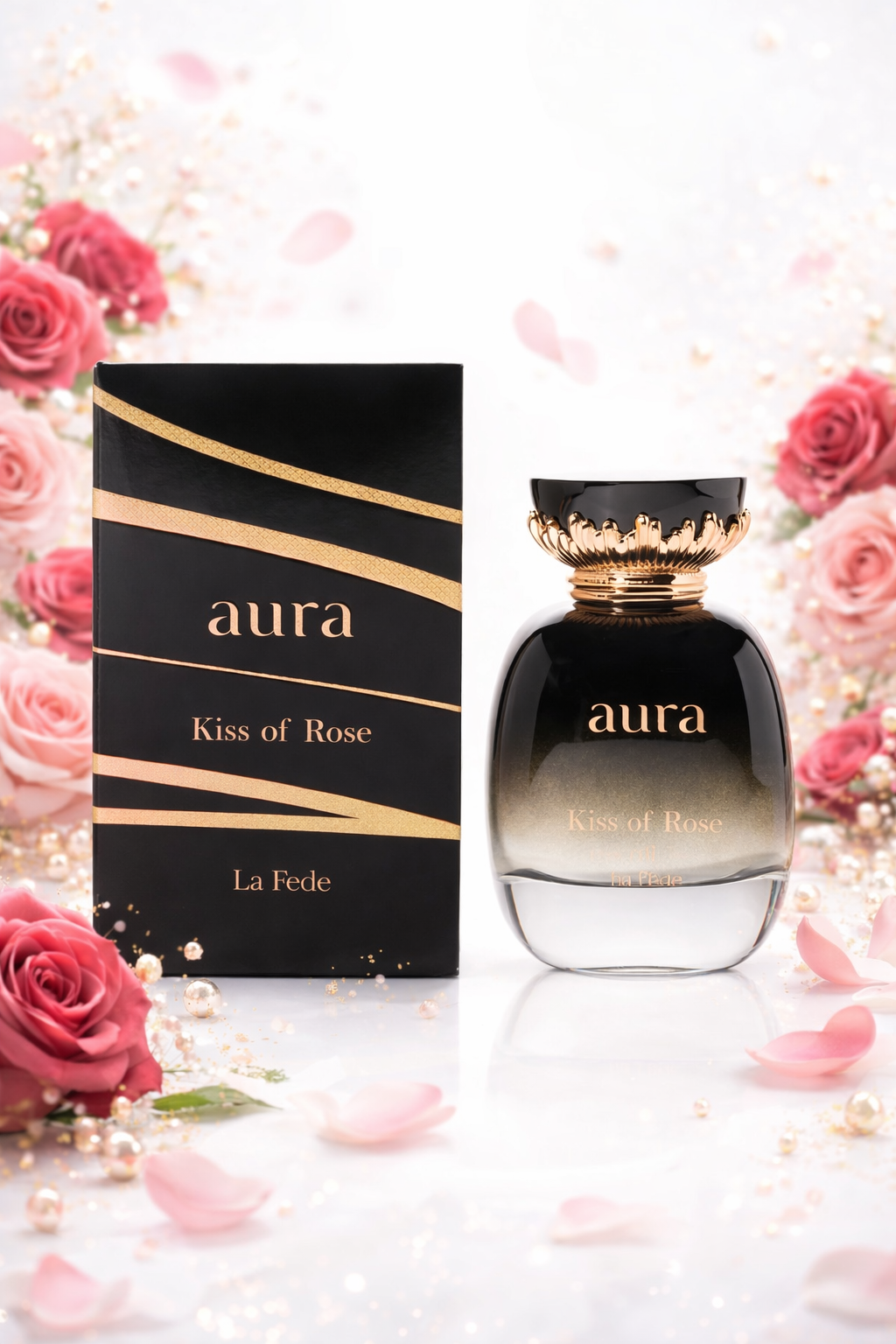 Aura Kiss of Rose La Fede 100ml – Parfum Rosé Sensuel, Élégant & Envoûtant 🌹✨