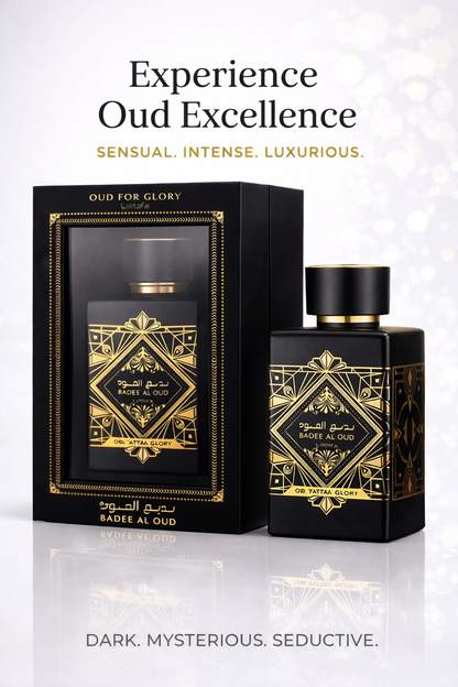 Badee Al Oud – Oud For Glory Eau de Parfum 100ml – Parfum Oriental Intense & Luxueux 🖤✨ homme