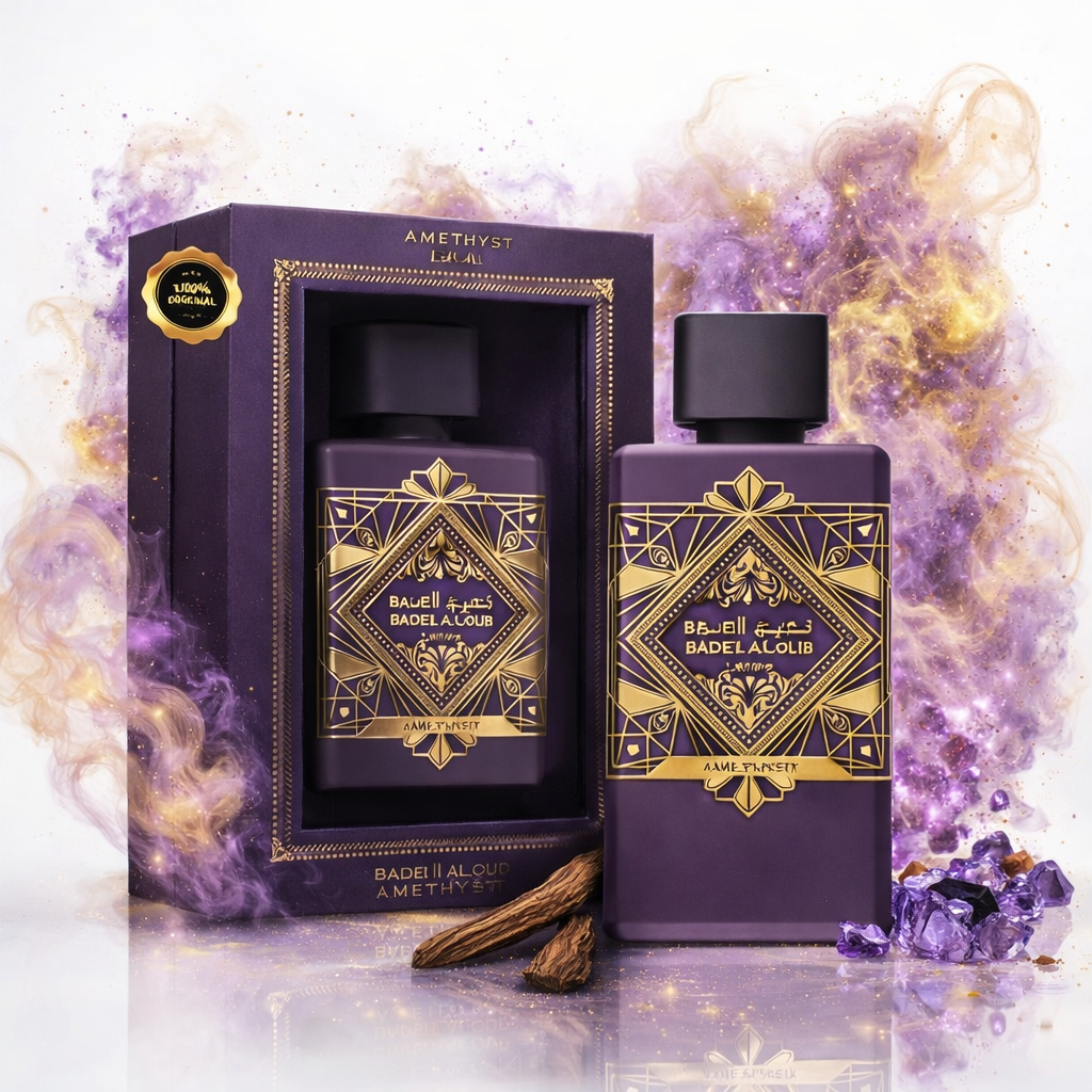 BADEE AL OUD AMETHYST – Lattafa 100ml 💜🇦🇪 (UNISEXE) | Parfum Oriental Élégant & Longue Tenue
