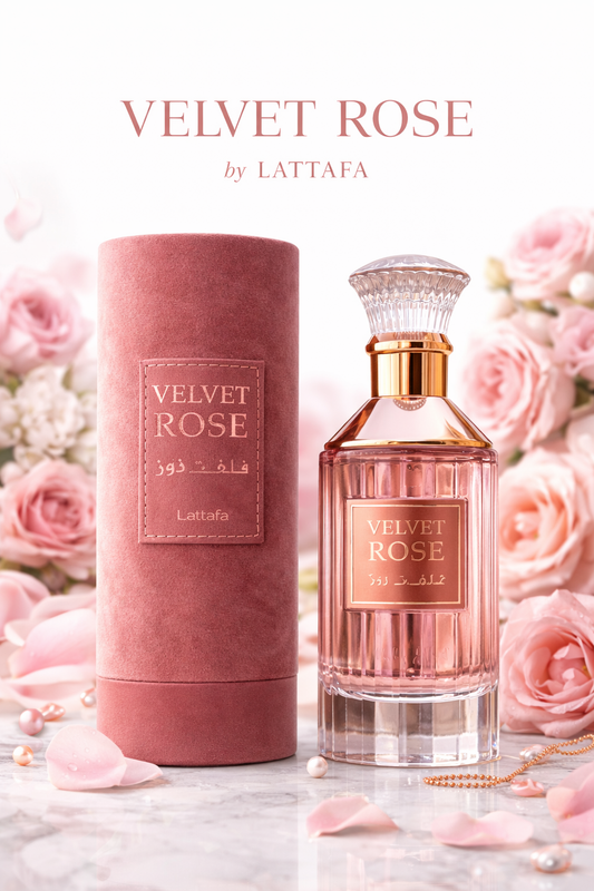 VELVET ROSE – Lattafa 100ml 🌹🇦🇪 | Parfum Oriental Élégance Intense (Femme)