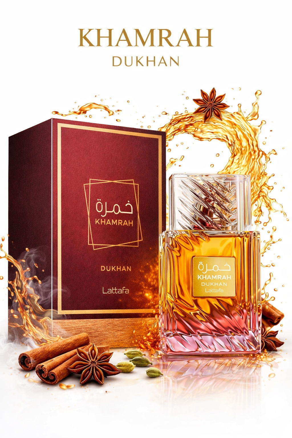 Khamrah Dukhan Eau de Parfum 100ml – Parfum Oriental Fumé & Intense 🇦🇪 unisex